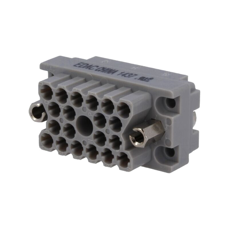 Conector: dreptunghiular; soclu; hermafrodit; policarbonat; 2kV