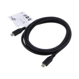 Cablu; USB 4.0; USB C mufă,din ambele părţi; 2m; negru; 20Gbps