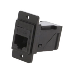 Adaptor; DUALSLIM; Cat: 6; Dispunere: 8p8c; în unghi; 29mm; metal