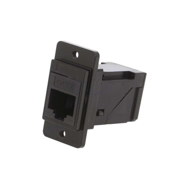 Adaptor; DUALSLIM; Cat: 6; Dispunere: 8p8c; în unghi; 29mm; metal