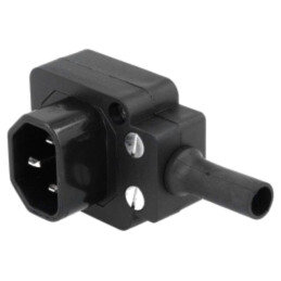 Conector: alimentare AC; mufă; tată; 10A; 250VAC; IEC 60320