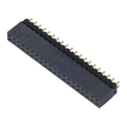 Conector: şiruri pini; tată; PIN: 40; 2,54mm; aurit; THT; soclu
