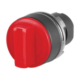 Comutator: rotativ; 22mm; Poz.i stab: 2; roşie; IP65; proeminent