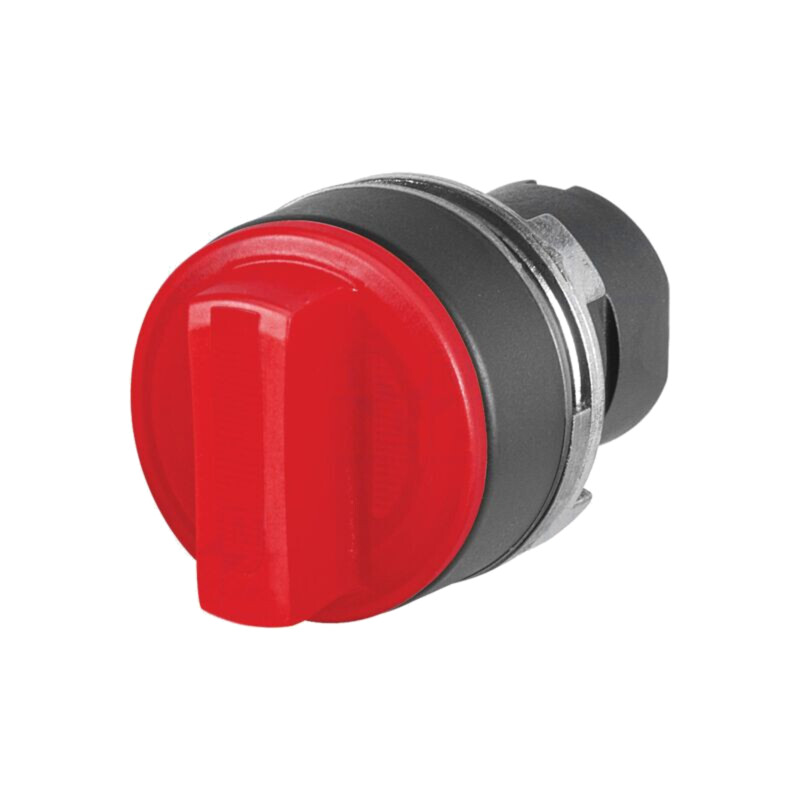 Comutator: rotativ; 22mm; Poz.i stab: 2; roşie; IP65; proeminent