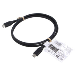 Cablu; USB 4.0; USB C mufă,din ambele părţi; 1m; negru; 20Gbps