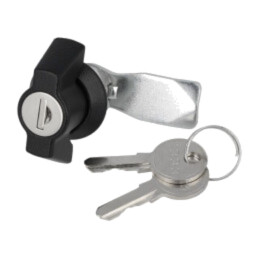 Închizătoare; aliaj aluminiu şi zinc; 18mm; finisaj negru