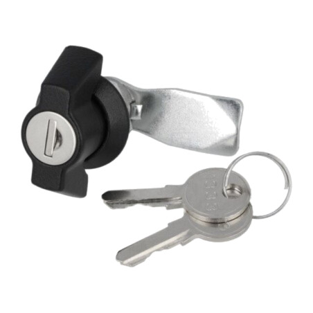 Închizătoare; aliaj aluminiu şi zinc; 18mm; finisaj negru