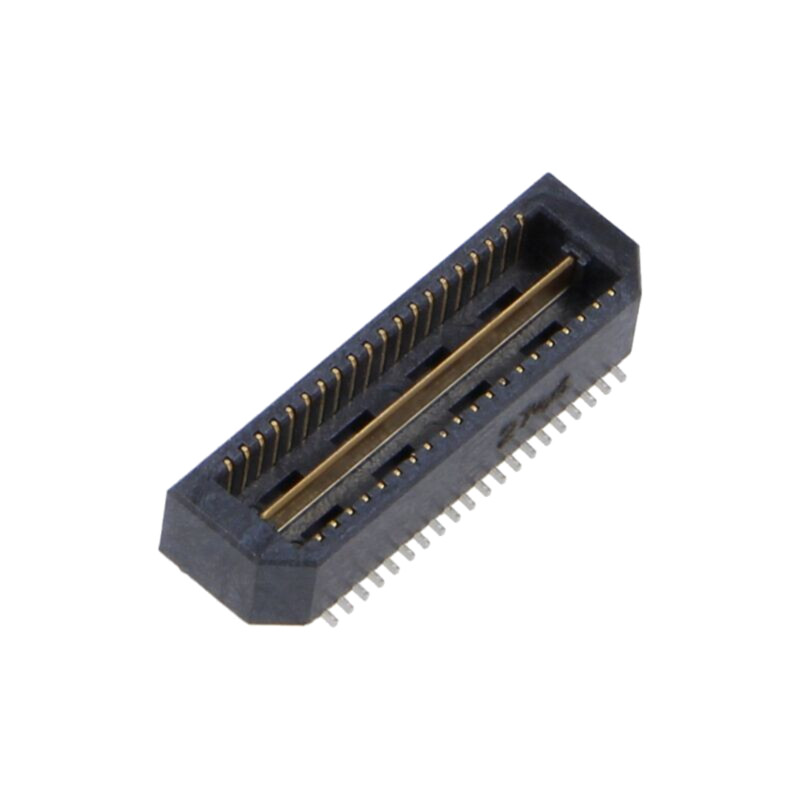 Conector: PCB-PCB; tată; PIN: 40; 0,8mm; QTE; aurit; SMT; soclu; 2A Conector: PCB-PCB; tată; PIN: 40; 0,8mm; QTE; aurit; SMT; soclu; 2A