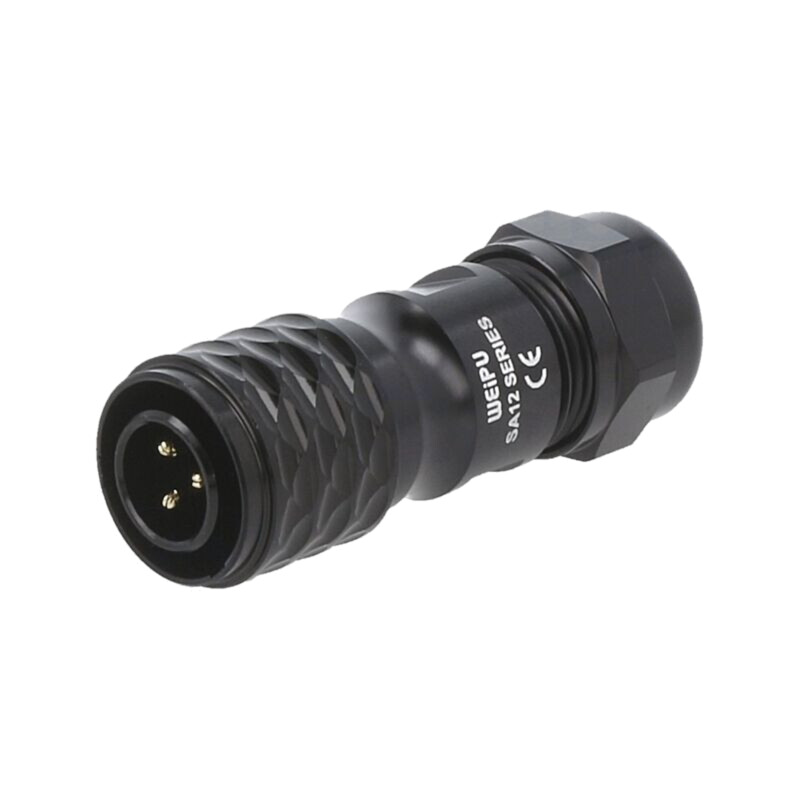 Mufă; SA12; tată; PIN: 3; IP67; 5÷8mm; 13A; lipire; pe cablu; 250V