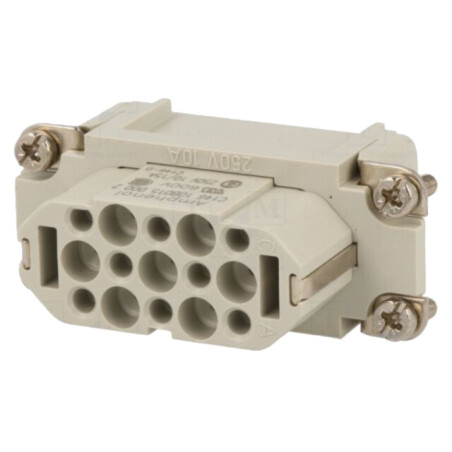 Conector: HDC; inserturi de contact; mamă; C146,heavy|mate D