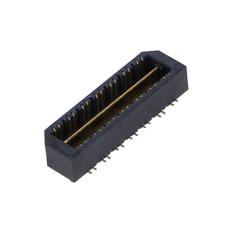 Conector: PCB-PCB; tată; PIN: 28; 0,8mm; QTE; aurit; SMT; soclu; 2A Conector: PCB-PCB; tată; PIN: 28; 0,8mm; QTE; aurit; SMT; soclu; 2A