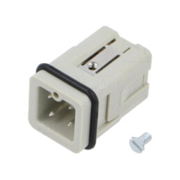 Conector: HDC; inserturi de contact; tată; Han® A; PIN: 4; 3+PE