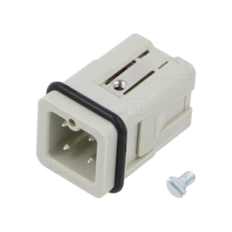 Conector: HDC; inserturi de contact; tată; Han® A; PIN: 4; 3+PE