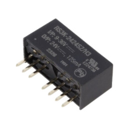 Convertor: DC/DC; 3W; Uintr: 9÷36VDC; Uieş: 24VDC; Iieş: 125mA; SIP8