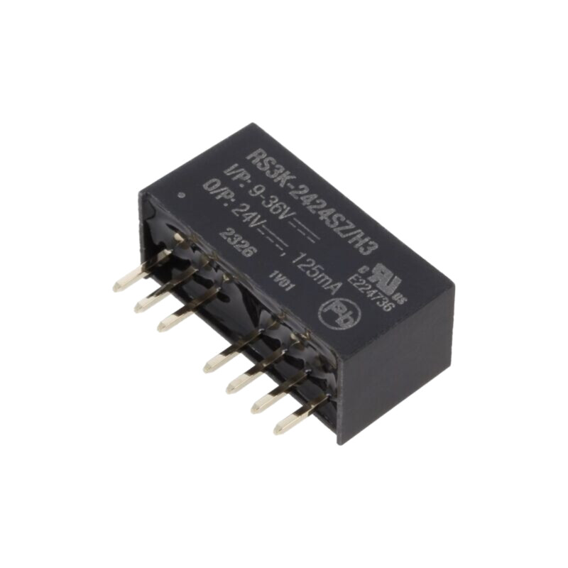 Convertor: DC/DC; 3W; Uintr: 9÷36VDC; Uieş: 24VDC; Iieş: 125mA; SIP8