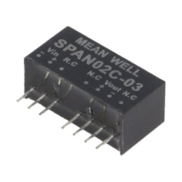 Convertor: DC/DC; 2W; Uintr: 36÷75VDC; Uieş: 3,3VDC; Iieş: 0÷500mA