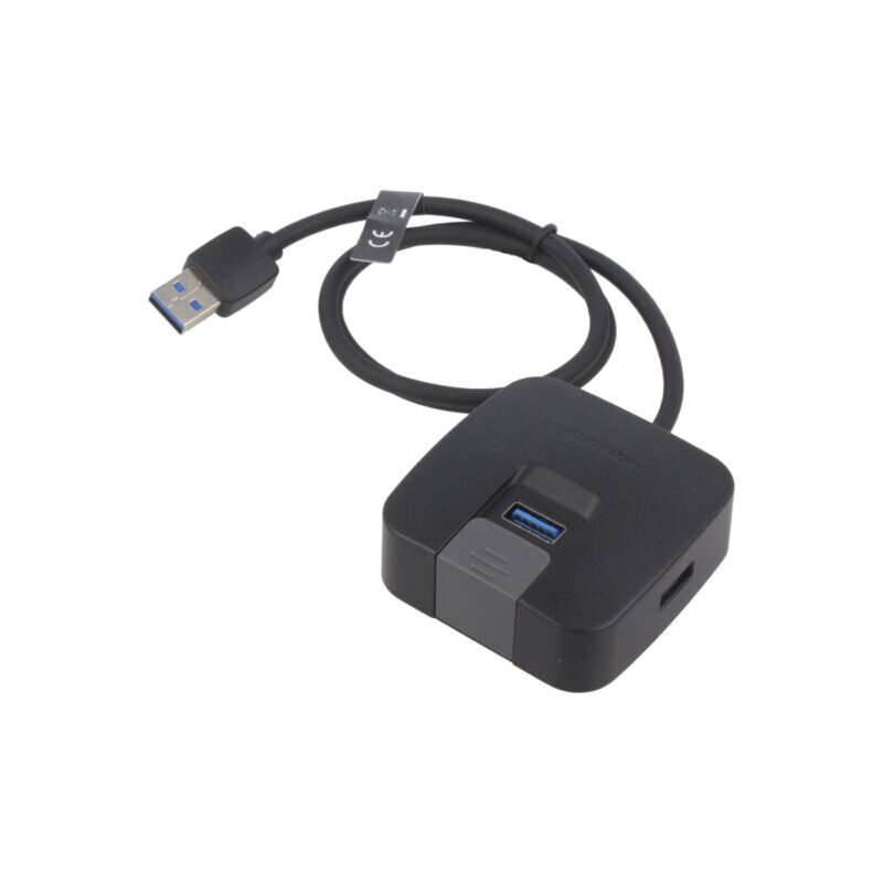 Hub USB; USB A soclu x4,USB A mufă; USB 2.0,USB 3.0; PnP; neagră