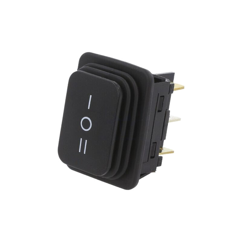 ROCKER; DP3T; Poz: 3; ON-OFF-ON; 14A/250VAC; neagră; IP65 (frontal)
