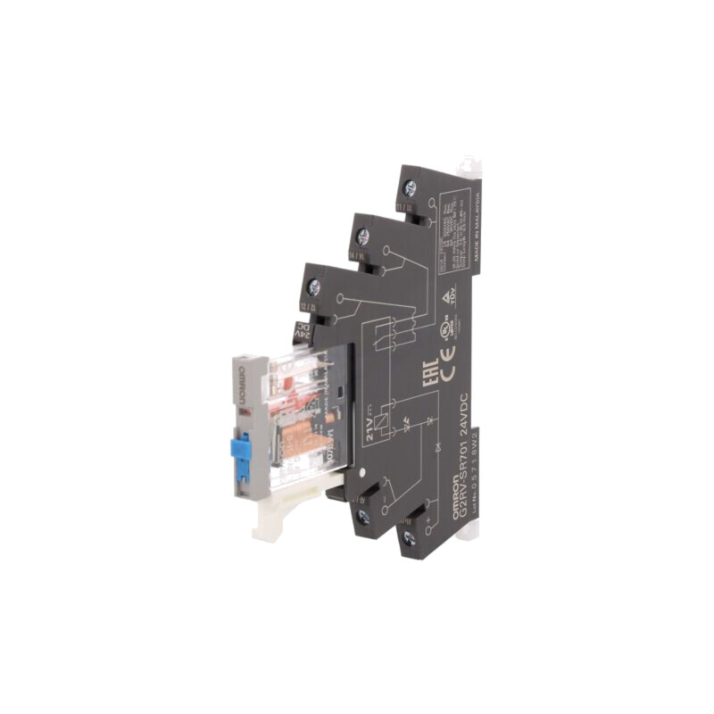 Releu: interfaţă; SPDT; Ucom: 24VDC; 6A; 6A/250VAC; 6A/30VDC; 100mΩ