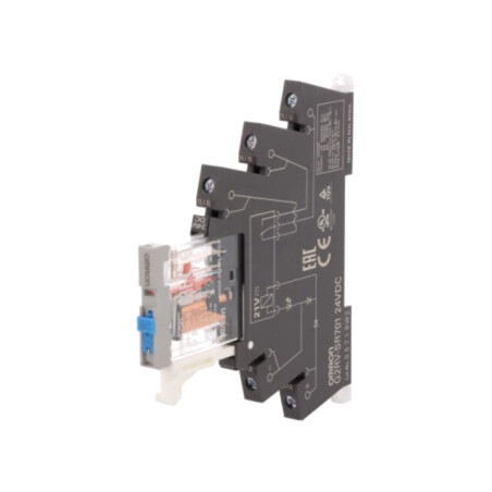 Releu: interfaţă; SPDT; Ucom: 24VDC; 6A; 6A/250VAC; 6A/30VDC; 100mΩ