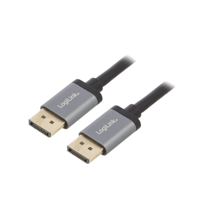 Cablu; DisplayPort 1.2,HDCP 1.3; 2m; negru; aluminiu