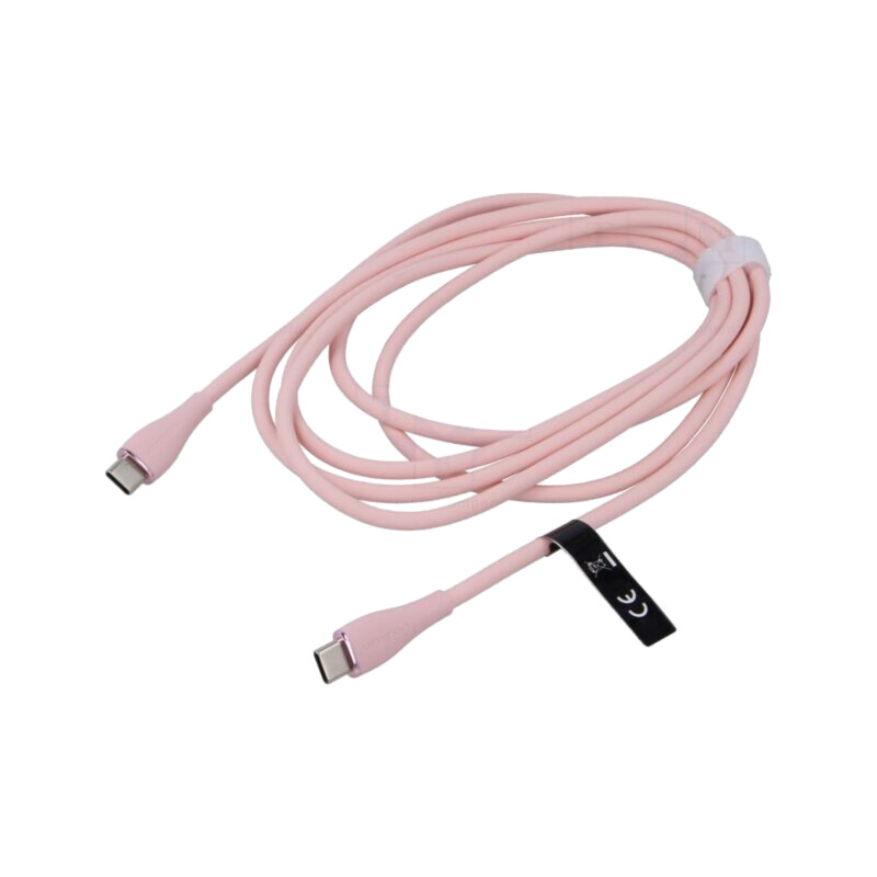 Cablu; USB 2.0; USB C mufă,din ambele părţi; nichelat; 2m; roz Cablu; USB 2.0; USB C mufă,din ambele părţi; nichelat; 2m; roz
