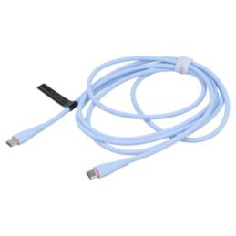 Cablu; USB 2.0; USB C mufă,din ambele părţi; nichelat; 2m; 100W