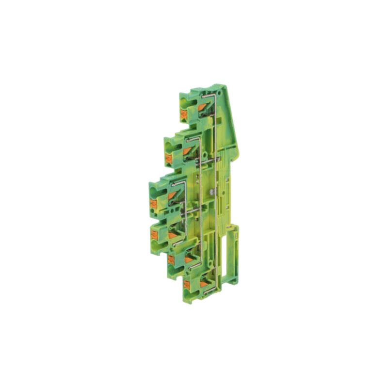 Term.îmbinare: de şine; 0,14÷4mm2; piste: 3; borne: 6; galben-verde