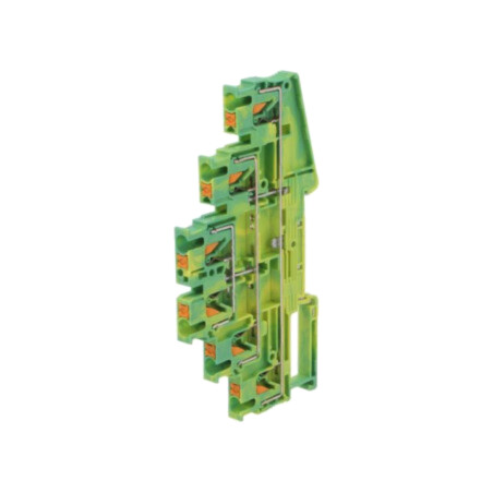 Term.îmbinare: de şine; 0,14÷4mm2; piste: 3; borne: 6; galben-verde