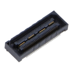 Conector: PCB-PCB; mamă; PIN: 60; 0,5mm; QSH; aurit; SMT; soclu; 2A