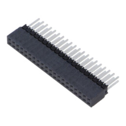 Conector: şiruri pini; tată; PIN: 40; 2,54mm; aurit; THT; soclu