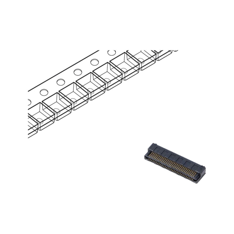 Conector: PCB-PCB; hermafrodit; PIN: 60; 0,5mm; LSEM; gold flash Conector: PCB-PCB; hermafrodit; PIN: 60; 0,5mm; LSEM; gold flash