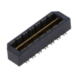 Conector: PCB-PCB; tată; PIN: 28; 0,8mm; QTE; aurit; SMT; soclu; 2A