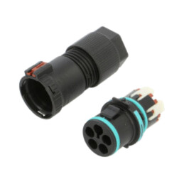 Conector: alimentare AC; clichet; tată; TH389; 23mm; 0,25÷1,5mm2