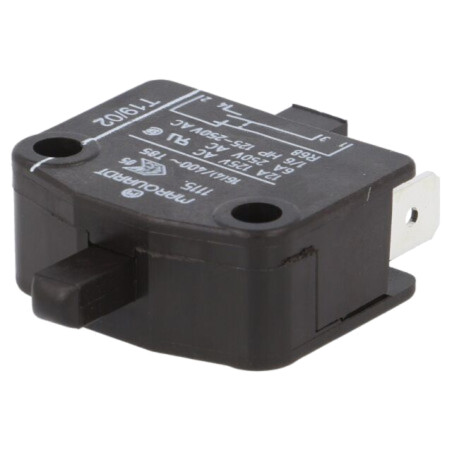 Microîntrerupător SNAP ACTION; 16A/400VAC; SPST-NC; Poz: 2; IP40