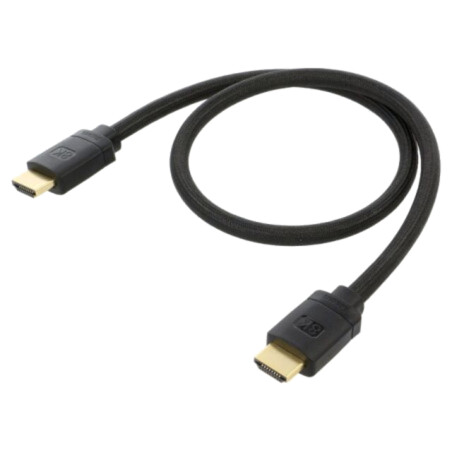 Cablu; HDMI 2.1; HDMI mufă,din ambele părţi; PVC; 0,5m; negru