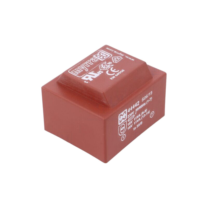 Transformator: încapsulat; 22VA; 230VAC; 18V; 18V; 611mA; 611mA; PCB