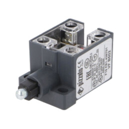 Limitator cursă; ax metalic; NO + NC; 10A; max.400VAC; max.250VDC