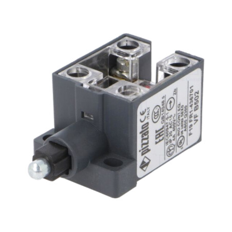 Limitator cursă; ax metalic; NO + NC; 10A; max.400VAC; max.250VDC