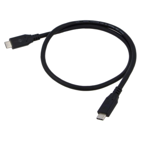 Cablu; USB 4.0; USB C mufă,din ambele părţi; 0,5m; negru; 20Gbps
