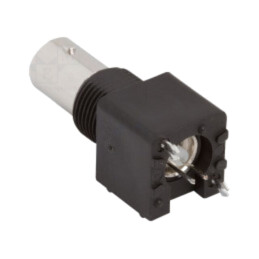 Conector: BNC; soclu; mamă; drept; 75Ω; THT; polipropilenă; aurit