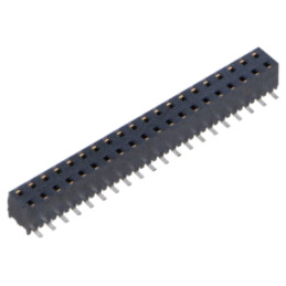 Conector: şiruri pini; mamă; PIN: 40; 2mm; aurit; SMT; soclu