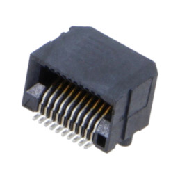 Conector: de margine; PIN: 20; 0,635mm; aurit; SMT; pentru PCB