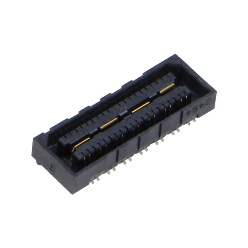 Conector: PCB-PCB; mamă; PIN: 28; 0,8mm; QSE; aurit; SMT; soclu; 2A Conector: PCB-PCB; mamă; PIN: 28; 0,8mm; QSE; aurit; SMT; soclu; 2A