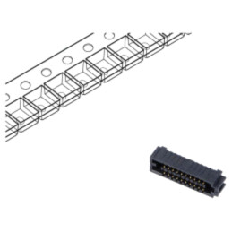 Conector: PCB-PCB; mamă; PIN: 40; 1,27mm; SEAF; aurit; THT; soclu