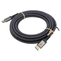 Cablu; DisplayPort 1.4; DisplayPort mufă,din ambele părţi; PVC