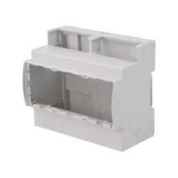 Carcasă: pentru şină DIN; Y: 90,5mm; X: 106,3mm; Z: 62mm; gri