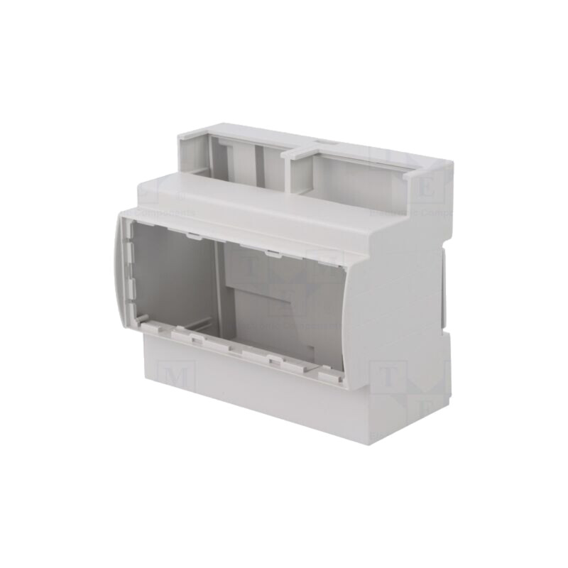 Carcasă: pentru şină DIN; Y: 90,5mm; X: 106,3mm; Z: 62mm; gri