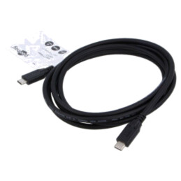 Cablu; USB 3.2; USB C mufă,din ambele părţi; 2m; negru; 10Gbps