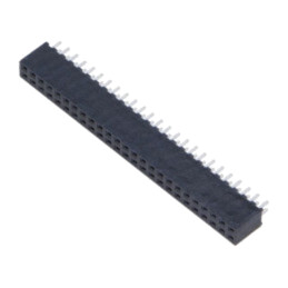 Conector: şiruri pini; mamă; PIN: 50; 2mm; aurit; THT; soclu; drept